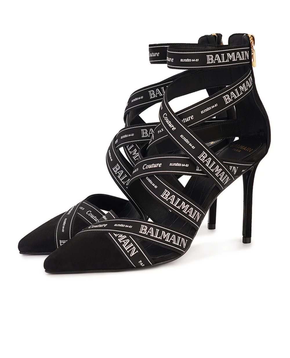 Туфлі Couture Balmain EN1UH092TKWB, чорний колір • Купити в інтернет-магазині Kameron