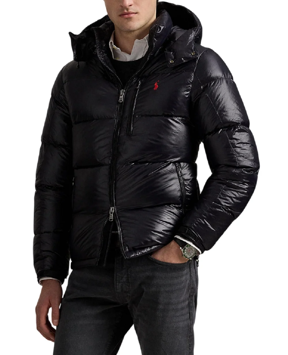 Куртка Gorham Glossed Down Polo Ralph Lauren 710968281001, черный цвет • Купить в интернет-магазине Kameron