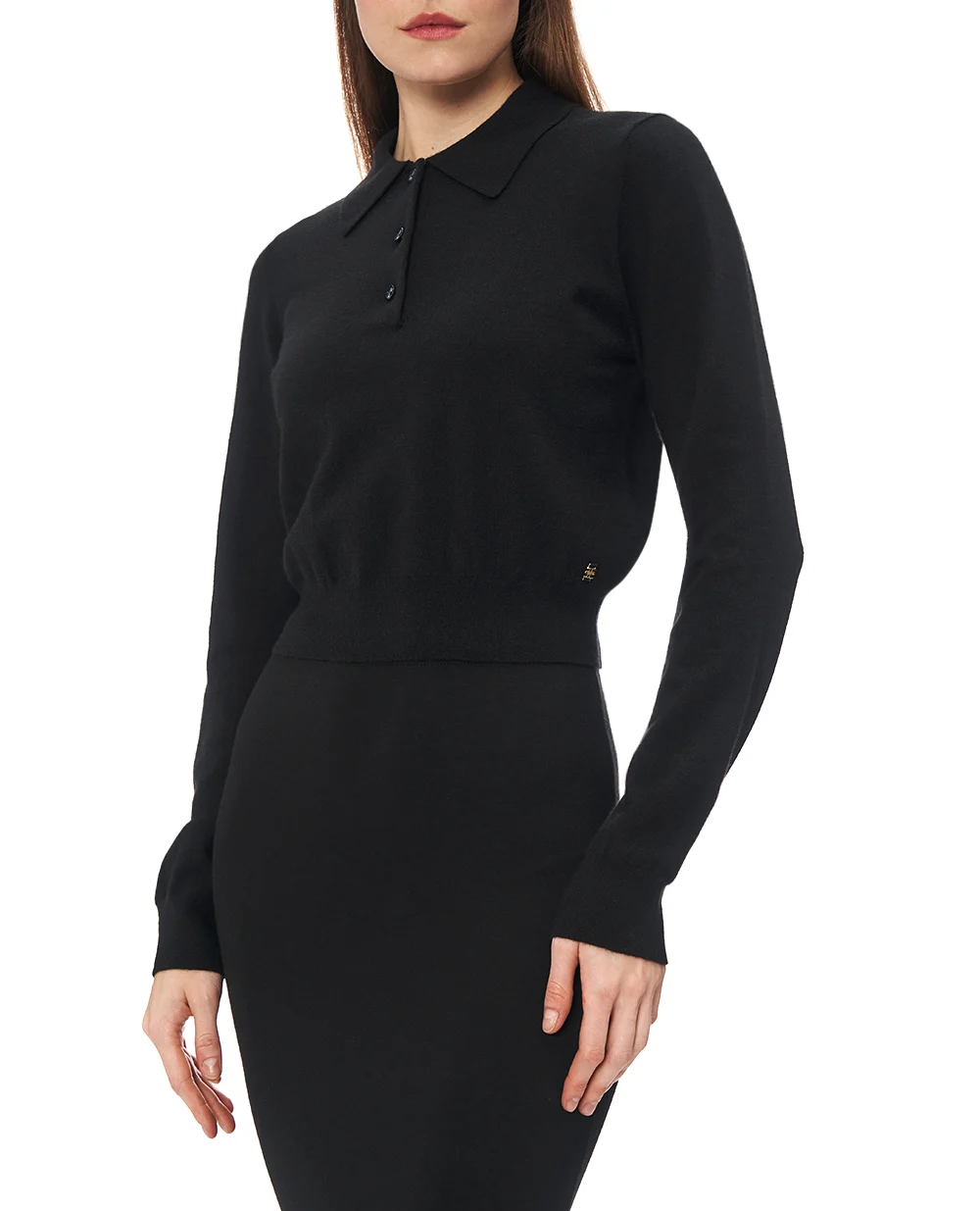 Светр з довгими рукавами з кашеміру Eterne ECS389-11, чорний колір • Купити в інтернет-магазині Kameron