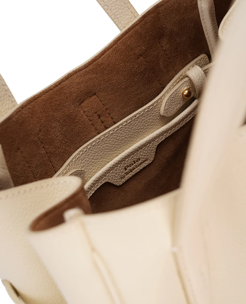 Шкіряна сумка Polo ID Small Polo Ralph Lauren 428942195005, молочний колір • Купити в інтернет-магазині Kameron