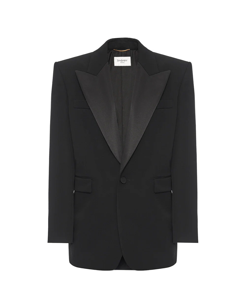 Жакет-смокинг Saint Laurent 824182-Y7E63, черный цвет • Купить в интернет-магазине Kameron