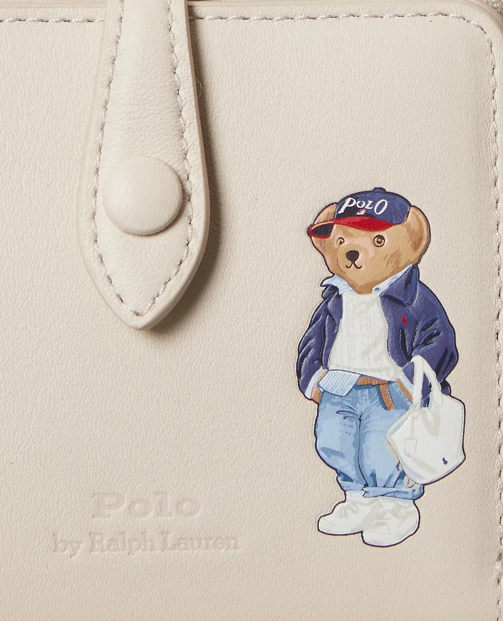 Кошелек Polo Ralph Lauren из кожи Polo Ralph Lauren 427P05787001, бежевый цвет • Купить в интернет-магазине Kameron