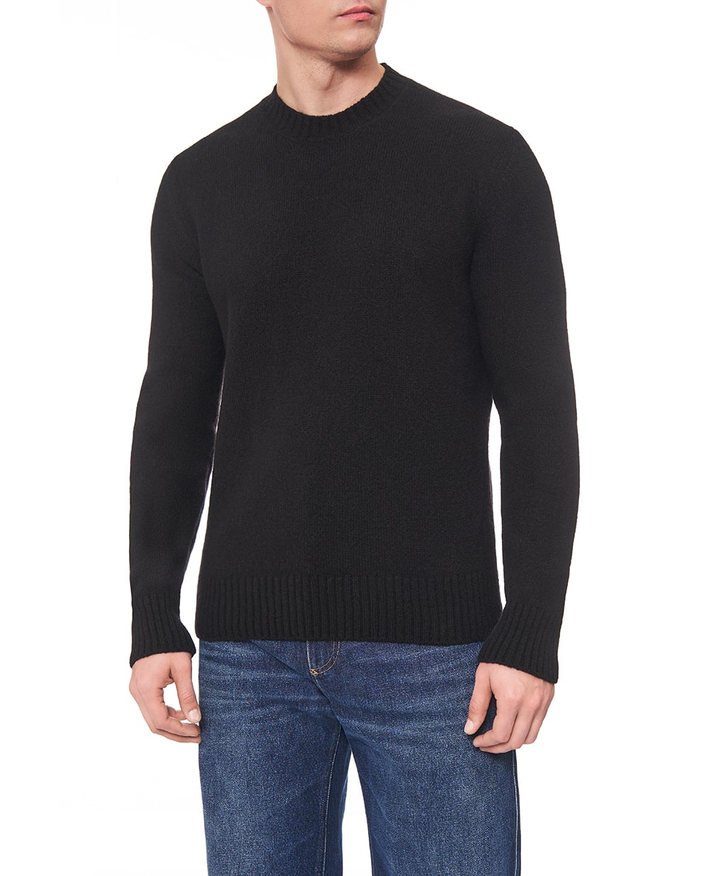 Свитер из шерсти Dolce&Gabbana GXX02T-JFMIL, черный цвет • Купить в интернет-магазине Kameron