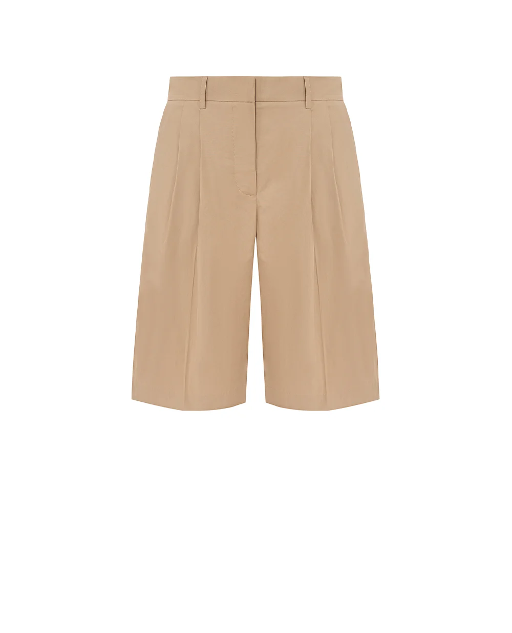 Шорты плиссированные Yves Salomon 26EYP023XXCOSA, бежевый цвет • Купить в интернет-магазине Kameron