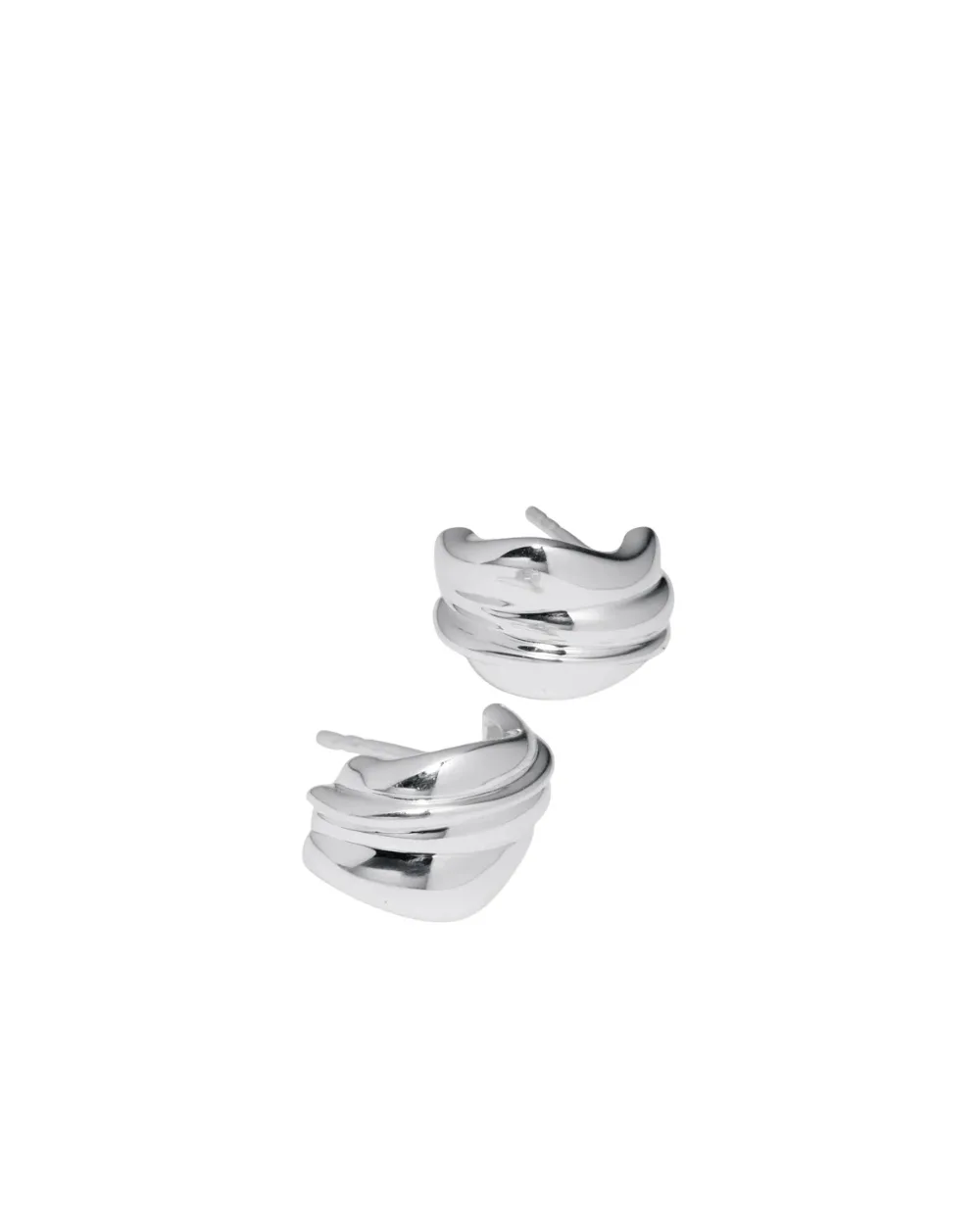 Серьги из переработанного серебра Completedworks R2224-SILVER, серебряный цвет • Купить в интернет-магазине Kameron