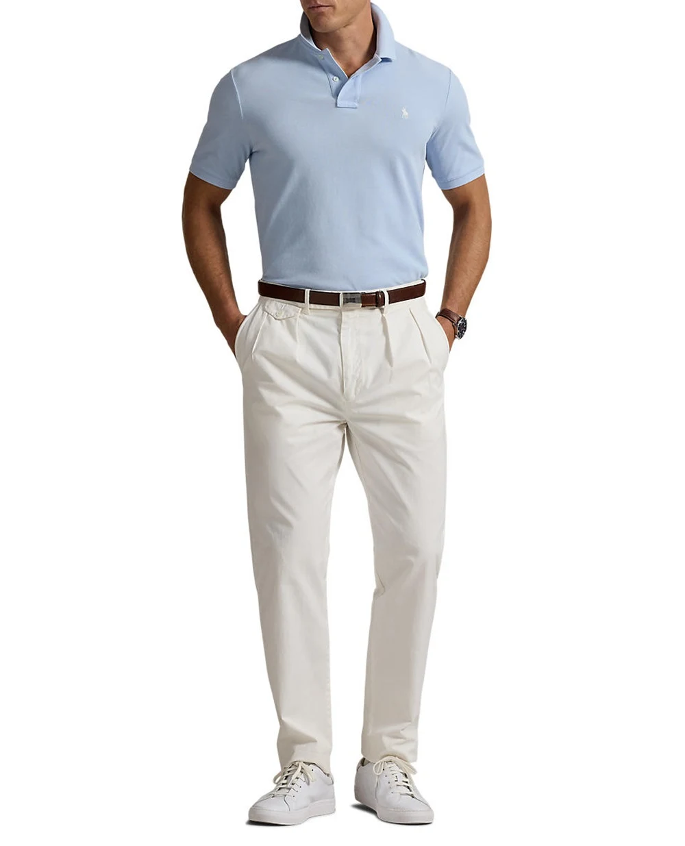 Поло Polo Ralph Lauren 710970482001, голубой цвет • Купить в интернет-магазине Kameron