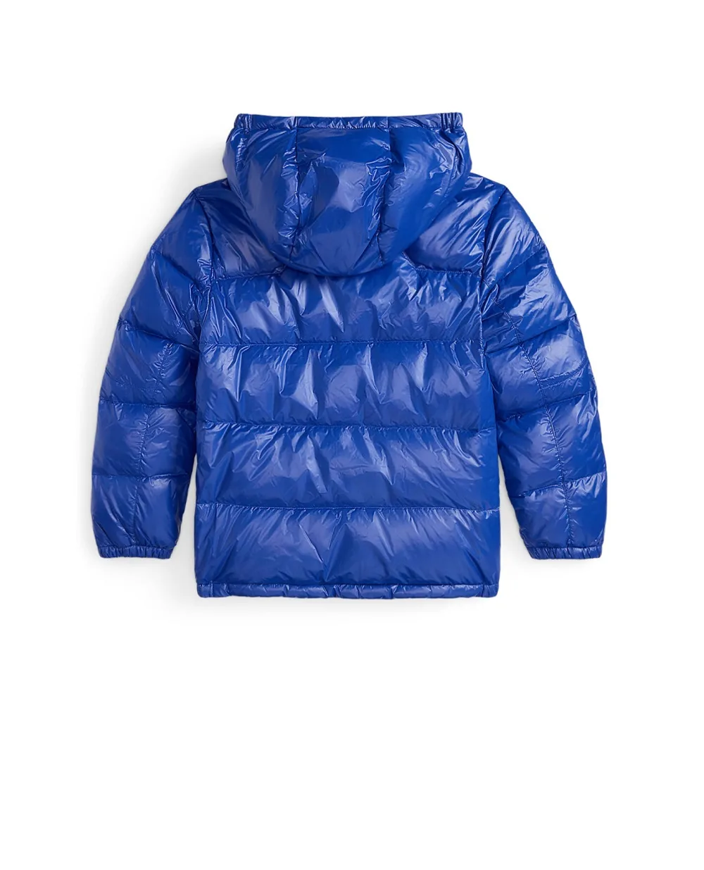 Детская глянцевая пуховая куртка Polo Ralph Lauren Kids 323978459003, синий цвет • Купить в интернет-магазине Kameron