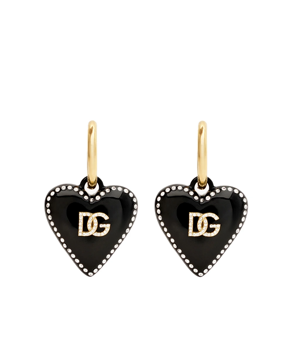 Серьги в форме сердца Dolce&Gabbana WER6I1-W1111, золотой цвет • Купить в интернет-магазине Kameron