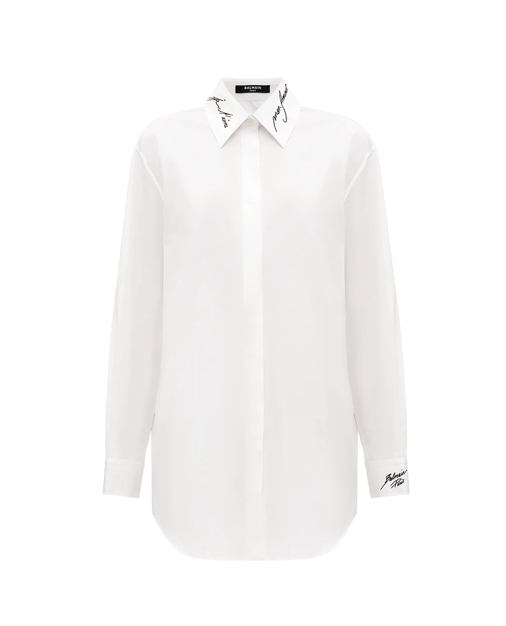 Рубашка Balmain EF1HS415CF43, белый цвет • Купить в интернет-магазине Kameron