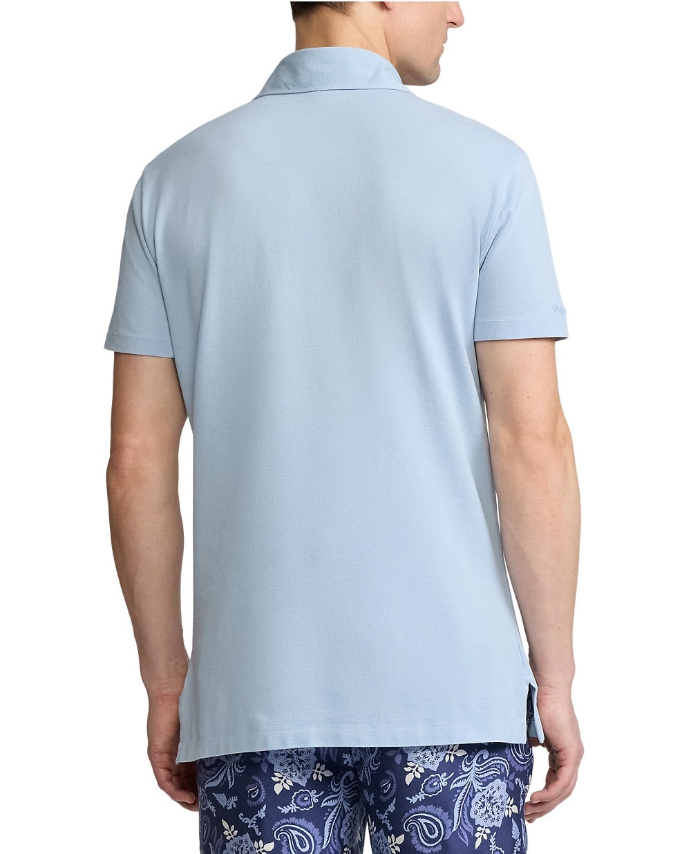 Поло Ralph Lauren Purple Label 790963409003, голубой цвет • Купить в интернет-магазине Kameron