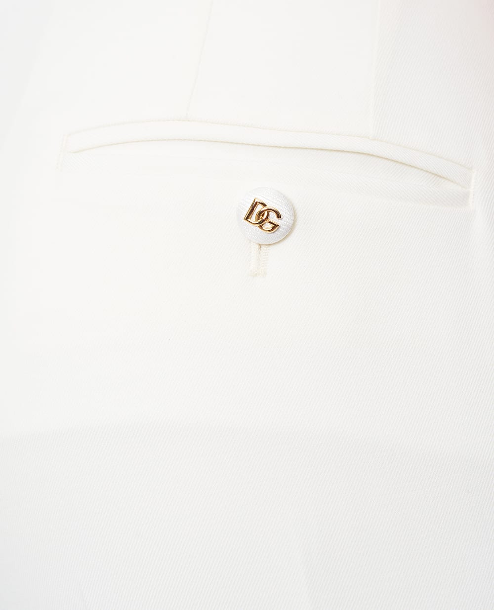 Штани з вовни Dolce&Gabbana FT0CXT-FUBGC, білий колір • Купити в інтернет-магазині Kameron