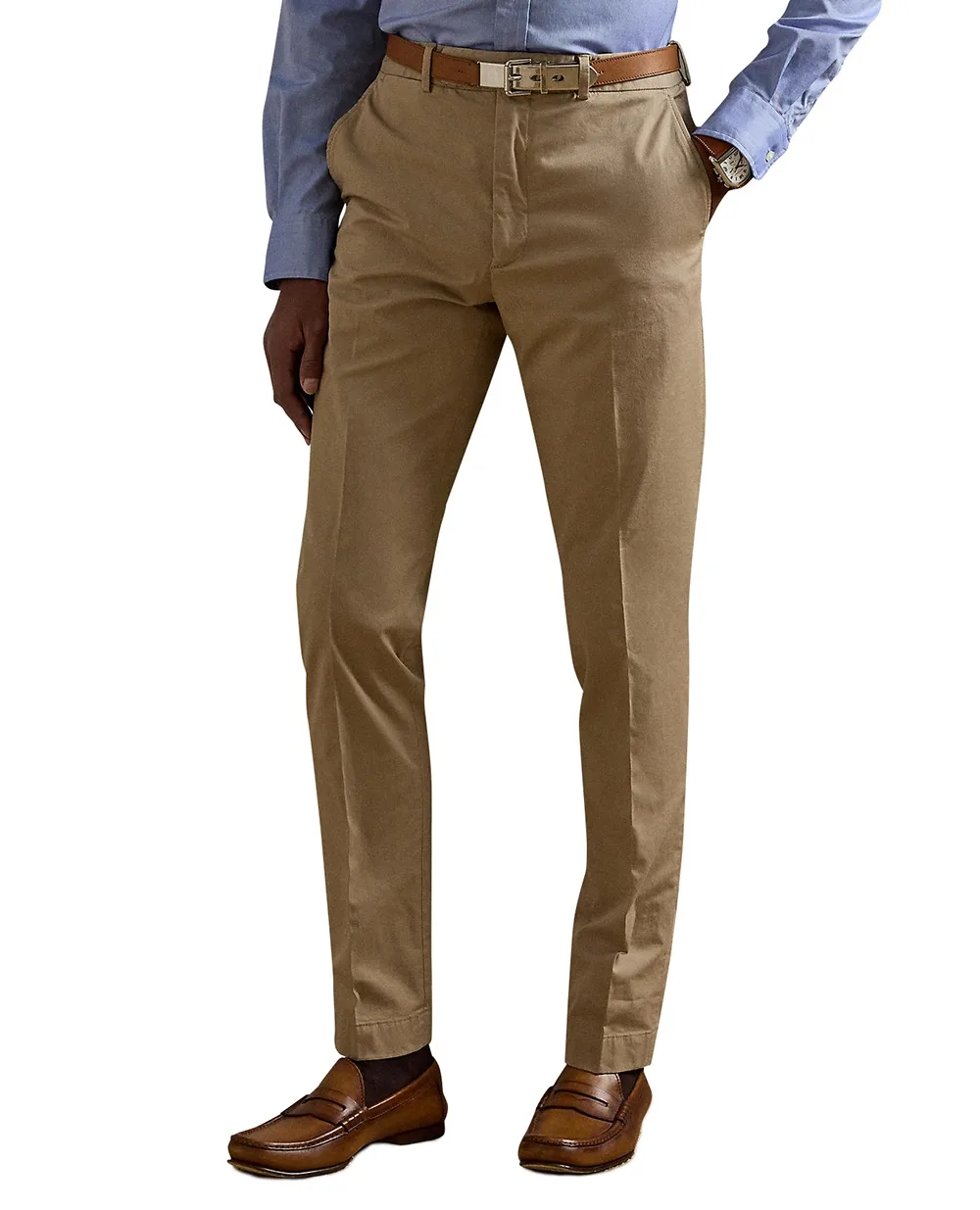 Штани-чінос Ralph Lauren Purple Label 798973613002, коричневий колір • Купити в інтернет-магазині Kameron