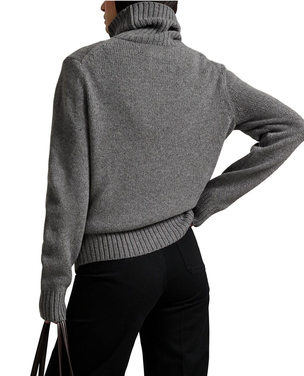 Свитер из шерсти Polo Ralph Lauren 211891667500, серый цвет • Купить в интернет-магазине Kameron