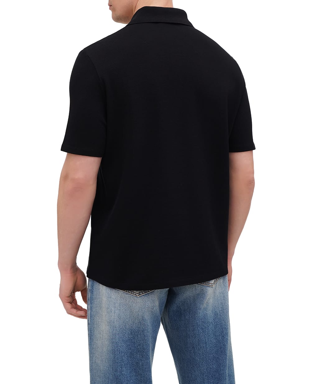 Поло Balmain EH1GC026BC94, чорний колір • Купити в інтернет-магазині Kameron