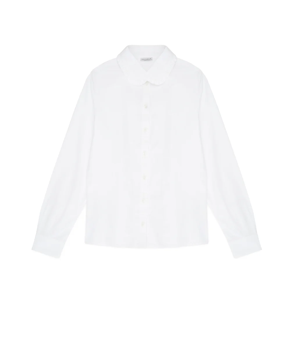 Детская рубашка Dolce&Gabbana Kids L56S36-FU5WJ-B, белый цвет • Купить в интернет-магазине Kameron