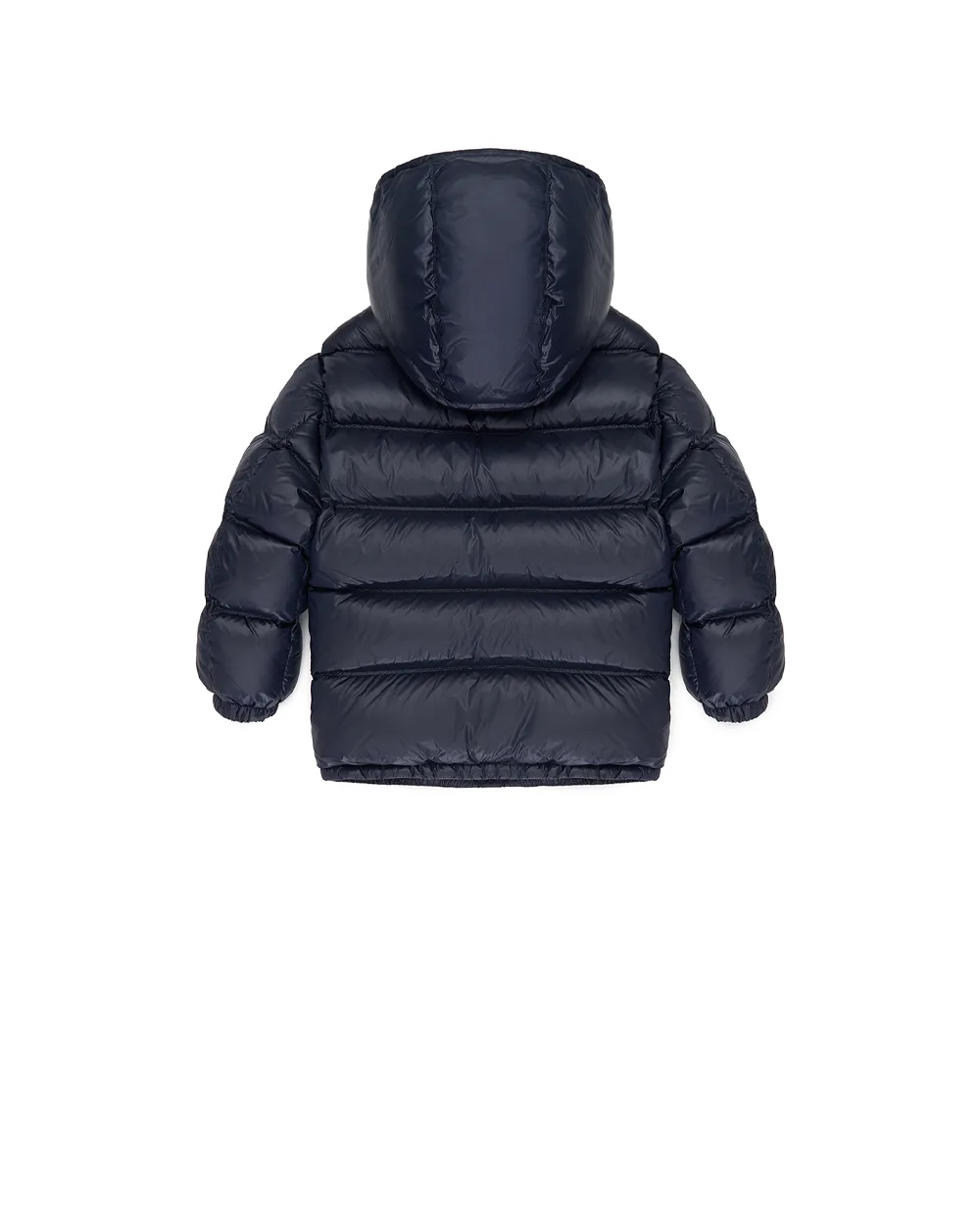 Дитячий пуховик з монограмою логотипу Dolce&Gabbana Kids L4JB6F-FUS3Y-S, синій колір • Купити в інтернет-магазині Kameron