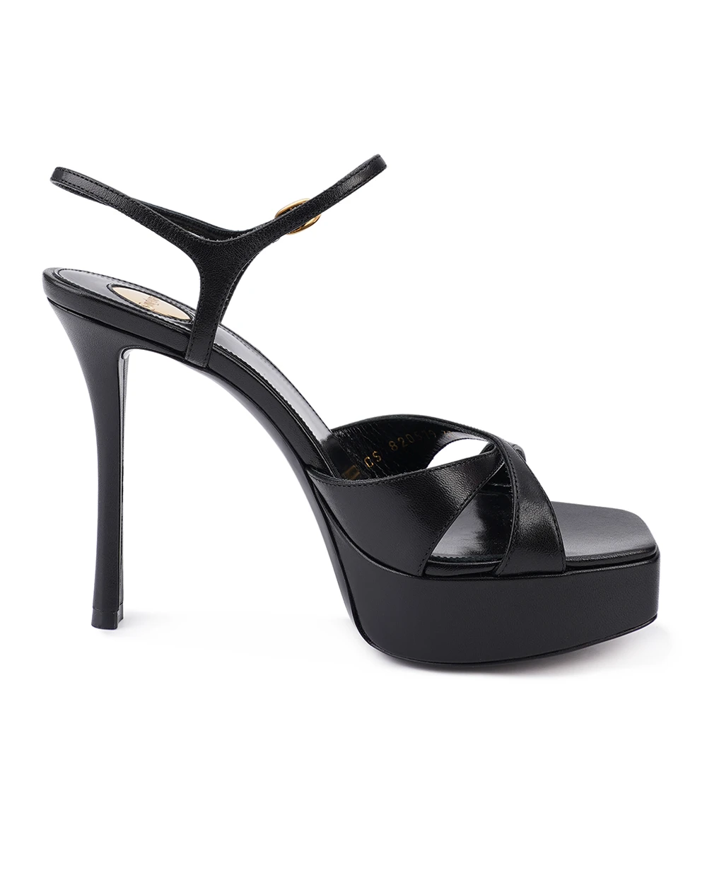 Босоножки Saint Laurent 820579-AACSQ, черный цвет • Купить в интернет-магазине Kameron