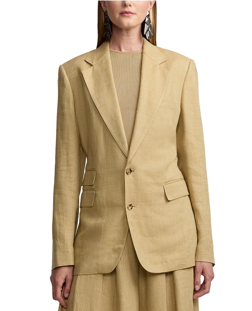 Жакет Ralph Lauren Collection 290967320001, бежевий колір • Купити в інтернет-магазині Kameron