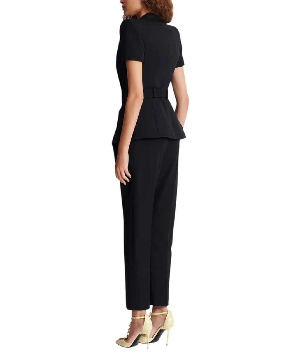 Жакет Grain de Poudre із вовни Balmain GF1SB225ME54, чорний колір • Купити в інтернет-магазині Kameron