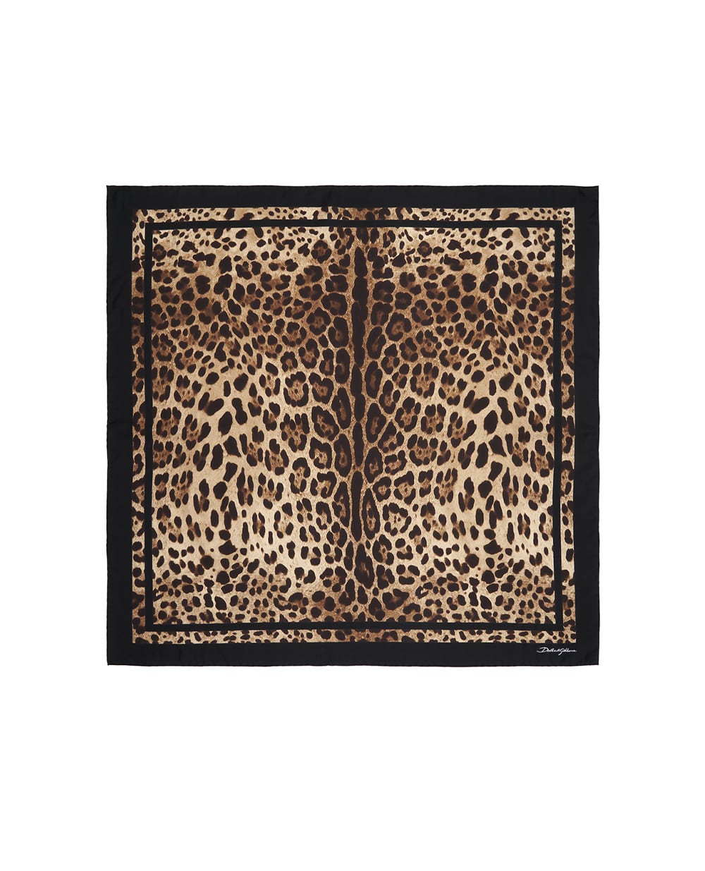 Хустка з шовку Dolce&Gabbana FN090R-GDCF5, коричневий колір • Купити в інтернет-магазині Kameron