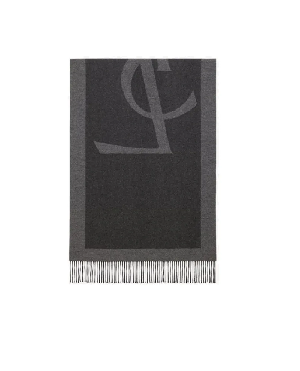 Палантин із шовку Saint Laurent 794861-3Y009, сірий колір • Купити в інтернет-магазині Kameron