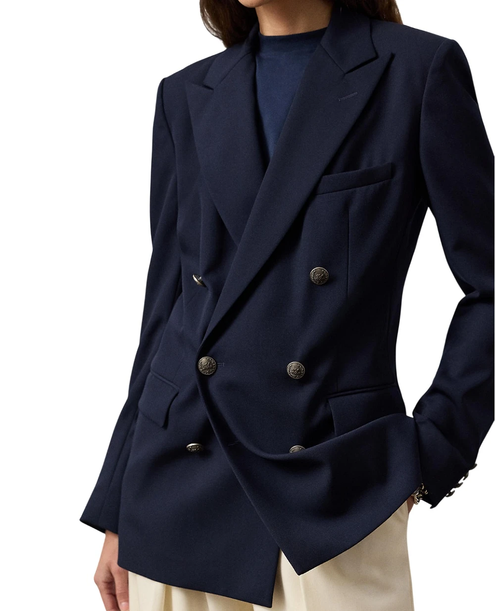 Жакет Ramona з вовни Ralph Lauren Collection 290P10104001, синій колір • Купити в інтернет-магазині Kameron