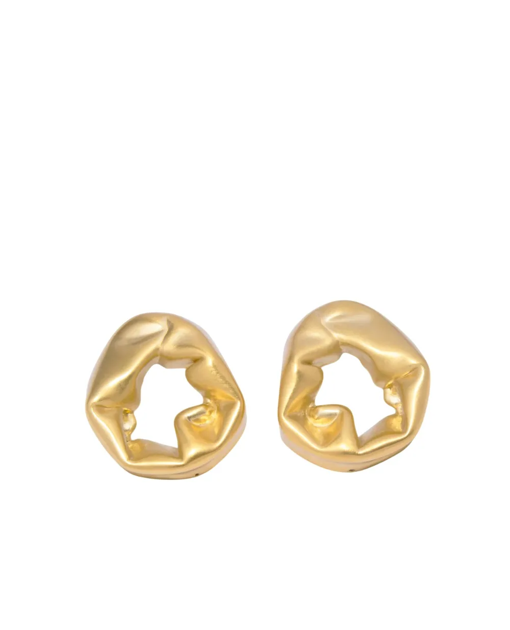 Серьги из переработанного золота по вермелю Completedworks R2021, золотой цвет • Купить в интернет-магазине Kameron
