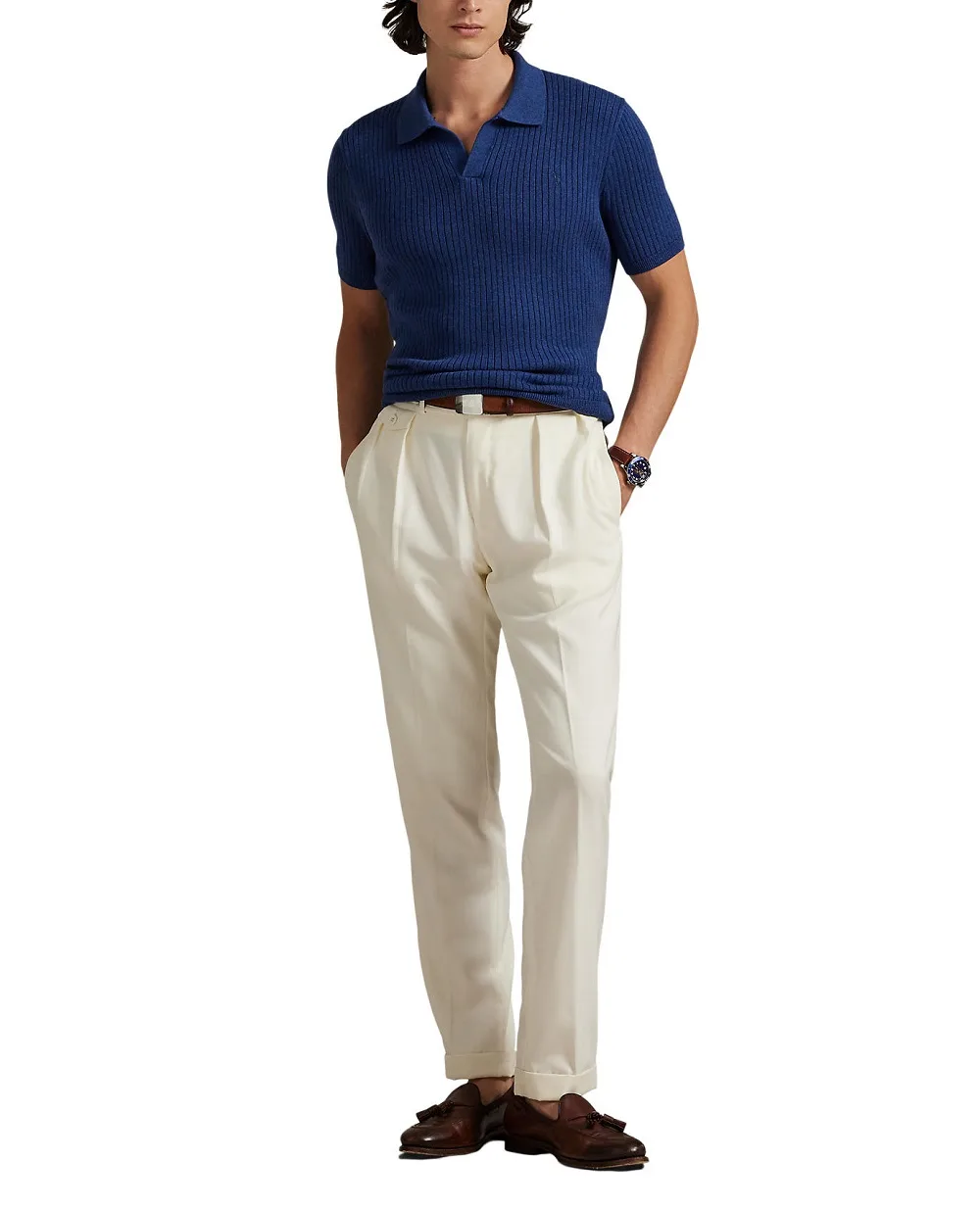 Поло Polo Ralph Lauren 710P07774001, синий цвет • Купить в интернет-магазине Kameron