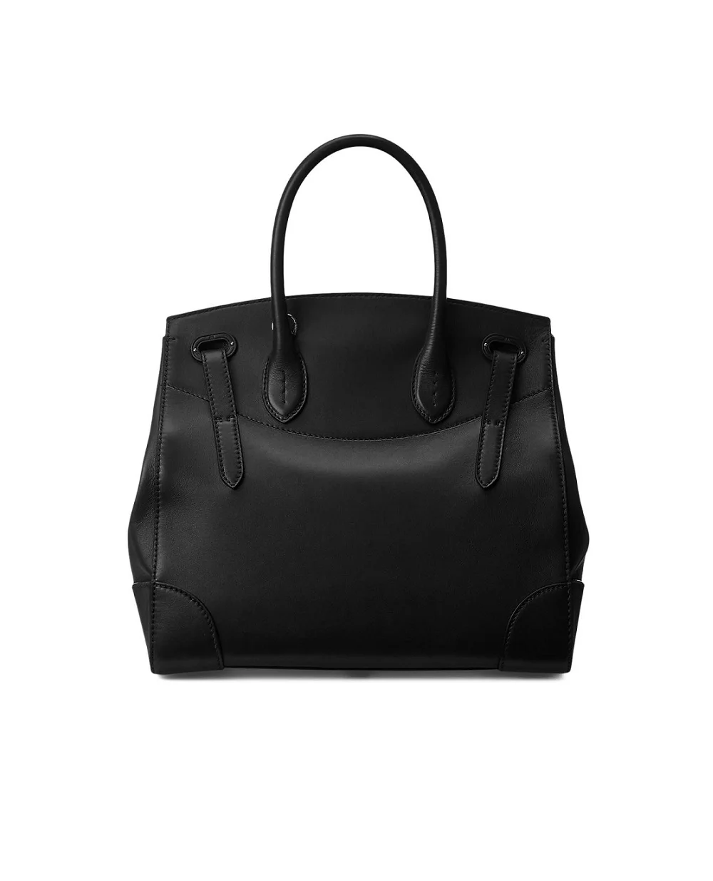 Сумка Ricky 33 з телячої шкіри Ralph Lauren Collection 435189535001, чорний колір • Купити в інтернет-магазині Kameron