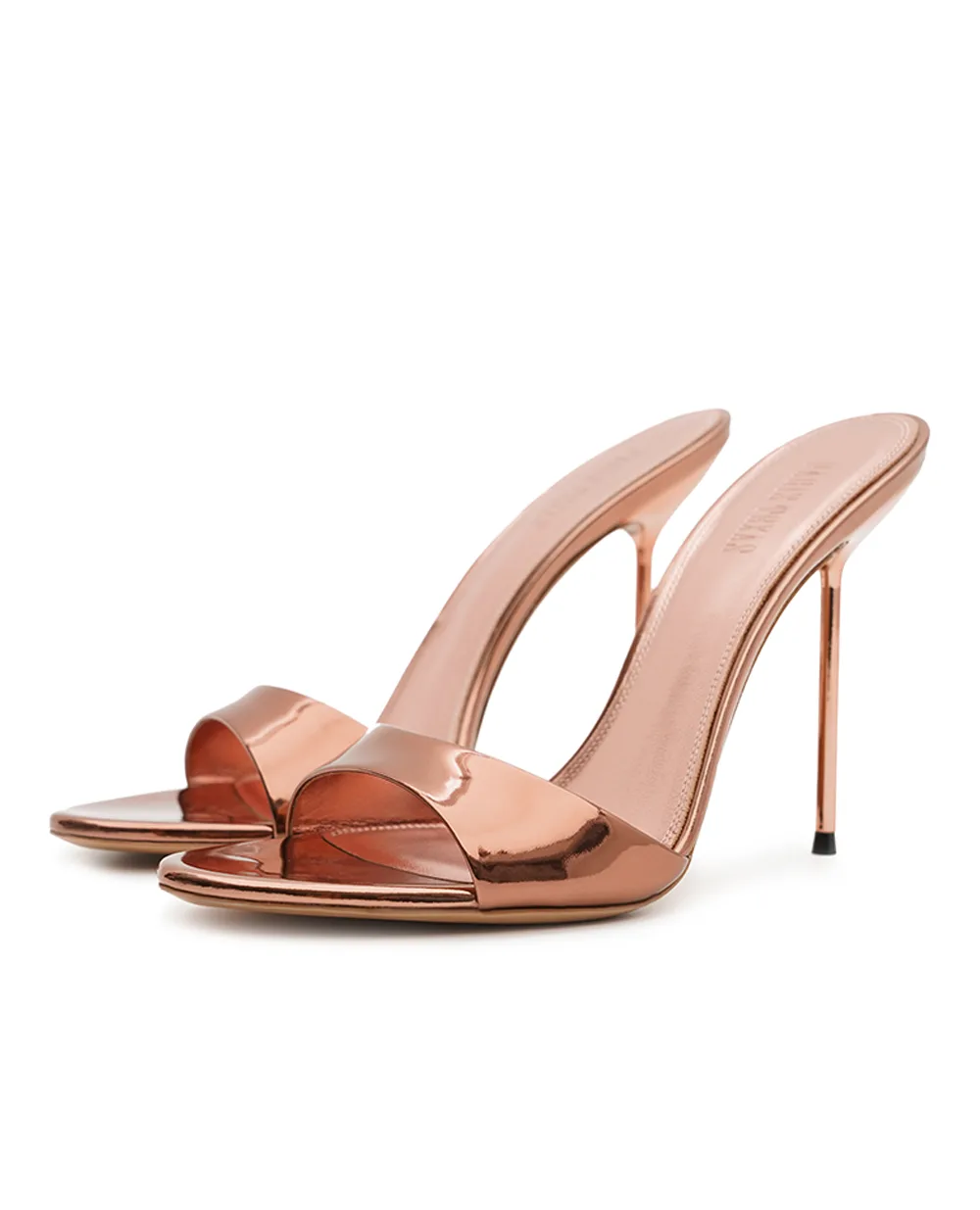 Мюлі Lidia зі шкіри із дзеркальним ефектом Paris Texas PX836-XNPMR, рожевий колір • Купити в інтернет-магазині Kameron