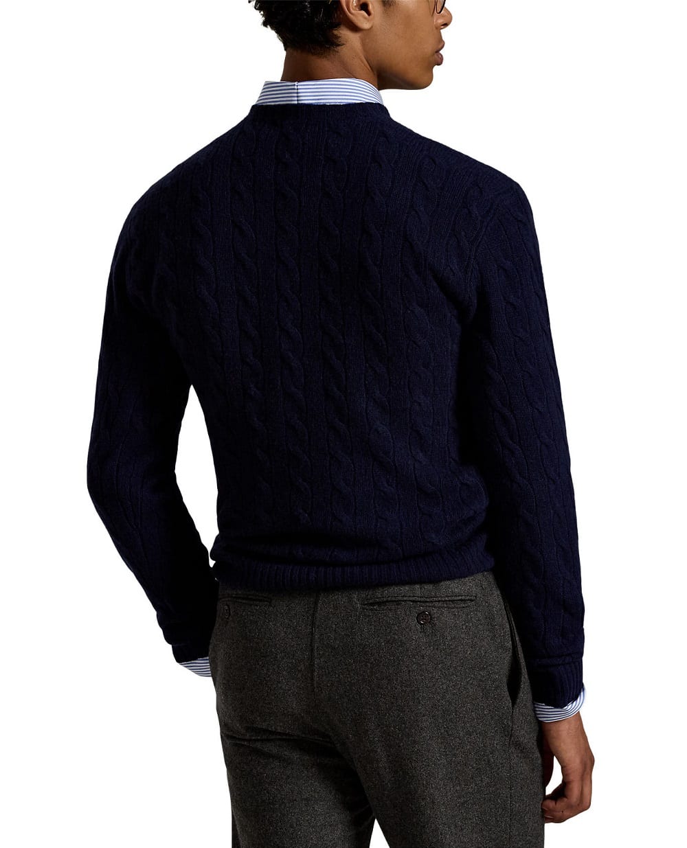 Светр з вовни та кашеміру Polo Ralph Lauren 710876762002, синій колір • Купити в інтернет-магазині Kameron