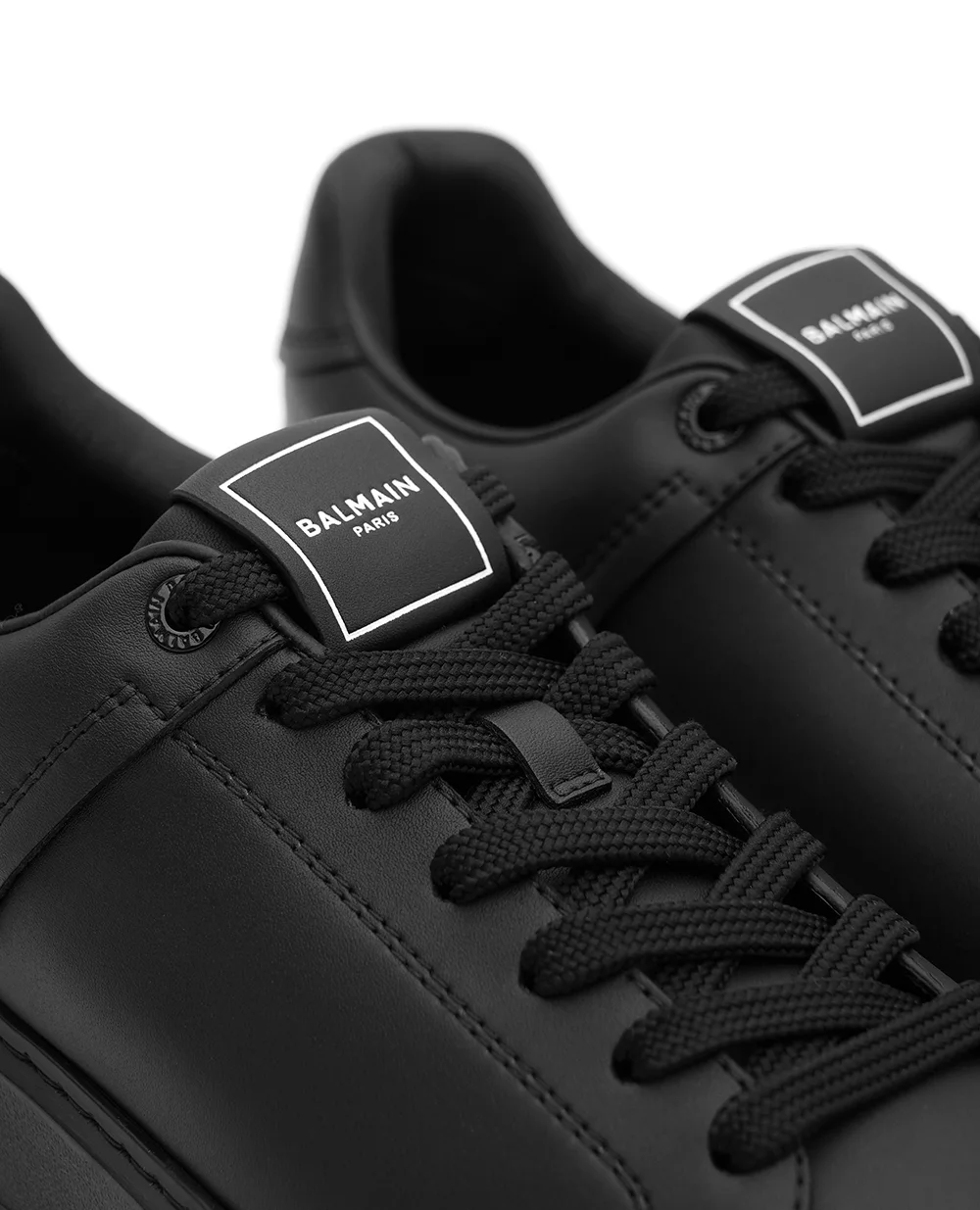 Кроссовки B-Court из телячьей кожи Balmain GM1VI288LVTR, черный цвет • Купить в интернет-магазине Kameron