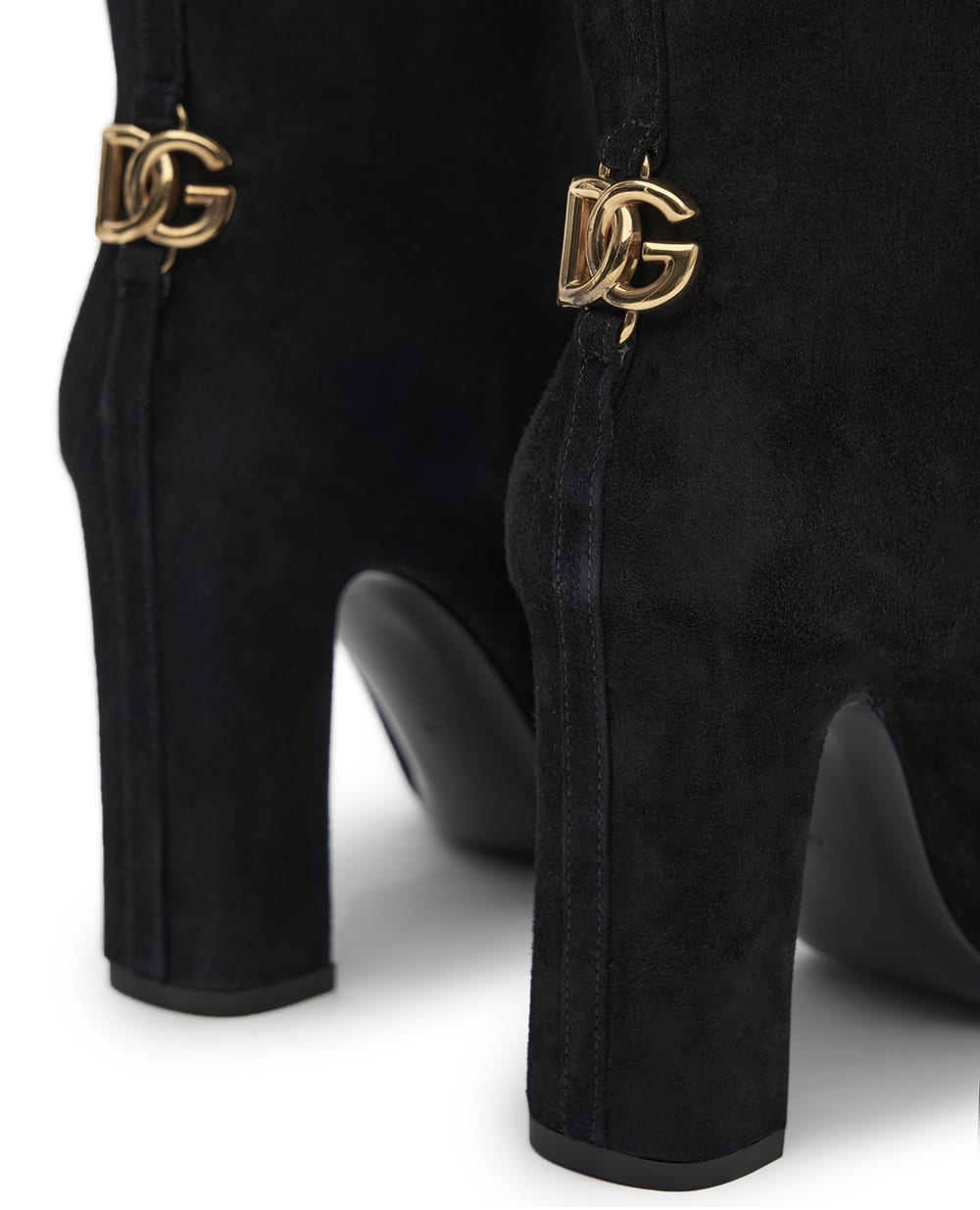 Чоботи із замші Dolce&Gabbana CU1218-A1275, чорний колір • Купити в інтернет-магазині Kameron