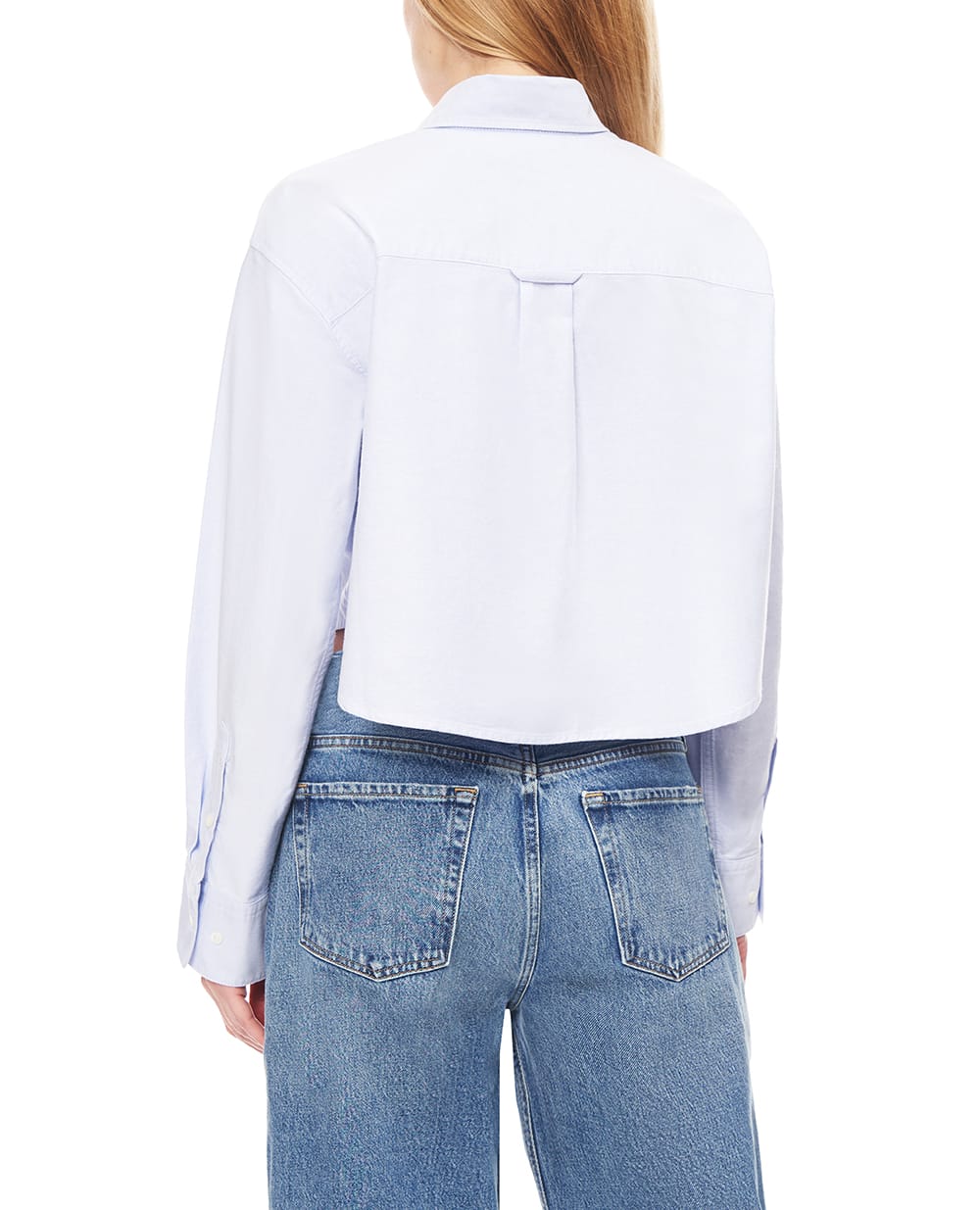 Укорочена сорочка CITIZENS of HUMANITY 9444-1889, блакитний колір • Купити в інтернет-магазині Kameron