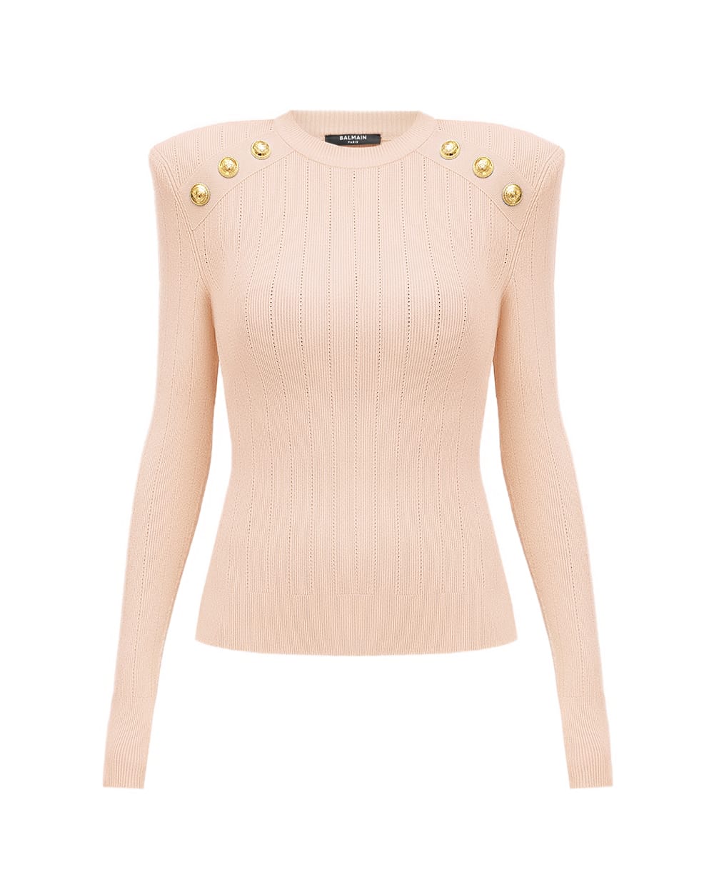 Джемпер Balmain EF1KD001KB07-S, бежевый цвет • Купить в интернет-магазине Kameron