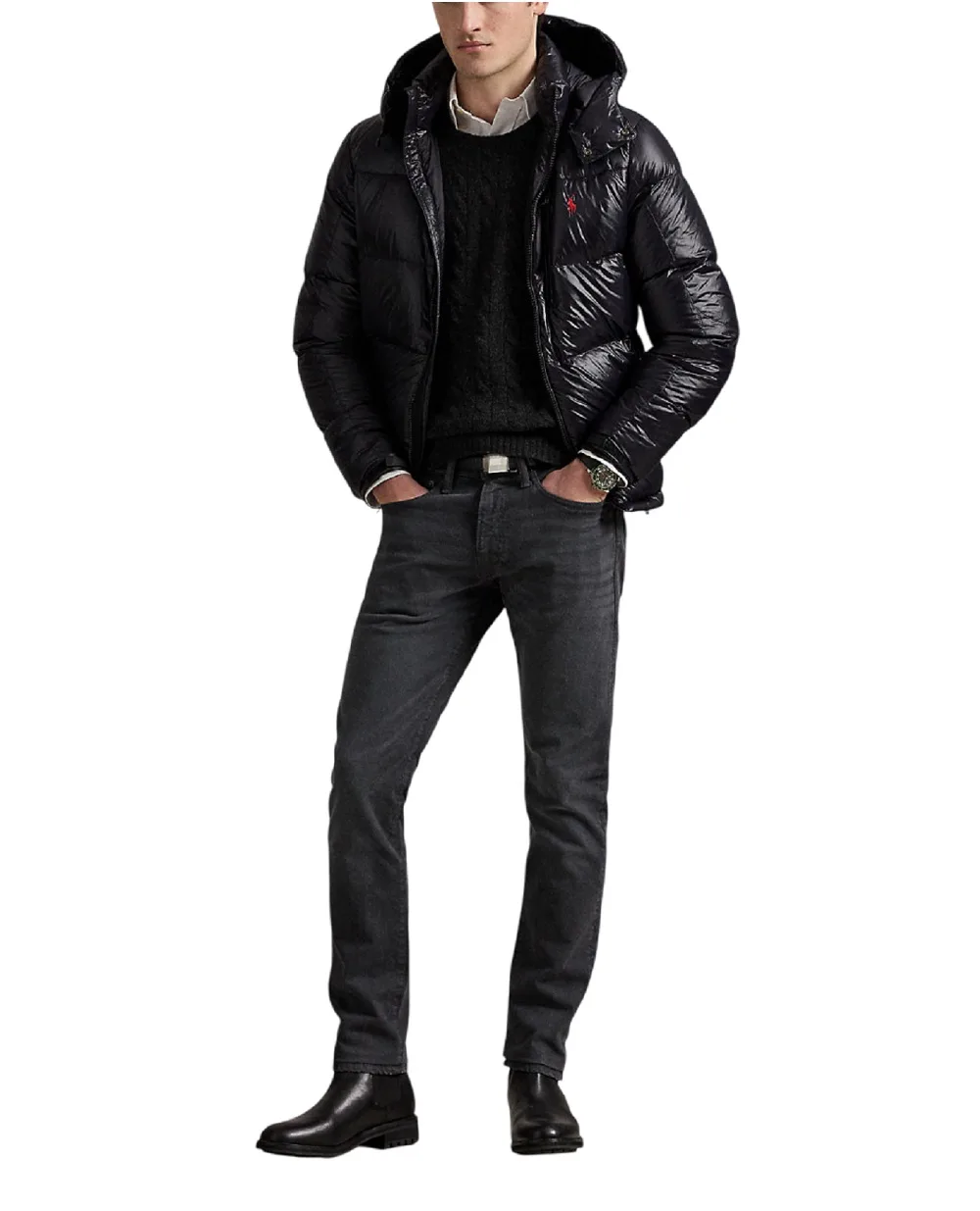 Куртка Gorham Glossed Down Polo Ralph Lauren 710968281001, черный цвет • Купить в интернет-магазине Kameron