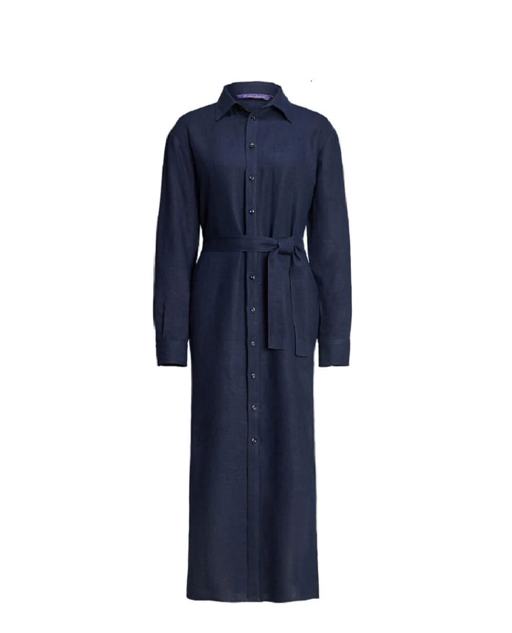 Льняное платье Ralph Lauren Collection 290955061001, темно-синий цвет • Купить в интернет-магазине Kameron