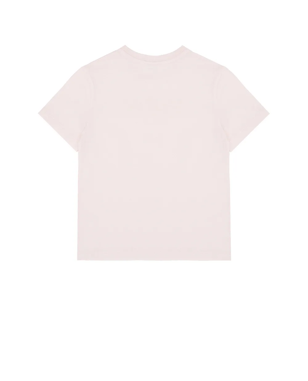 Дитяча футболка з вишивкою Dolce&Gabbana Kids L5JTNK-G7PYF-B, рожевий колір • Купити в інтернет-магазині Kameron