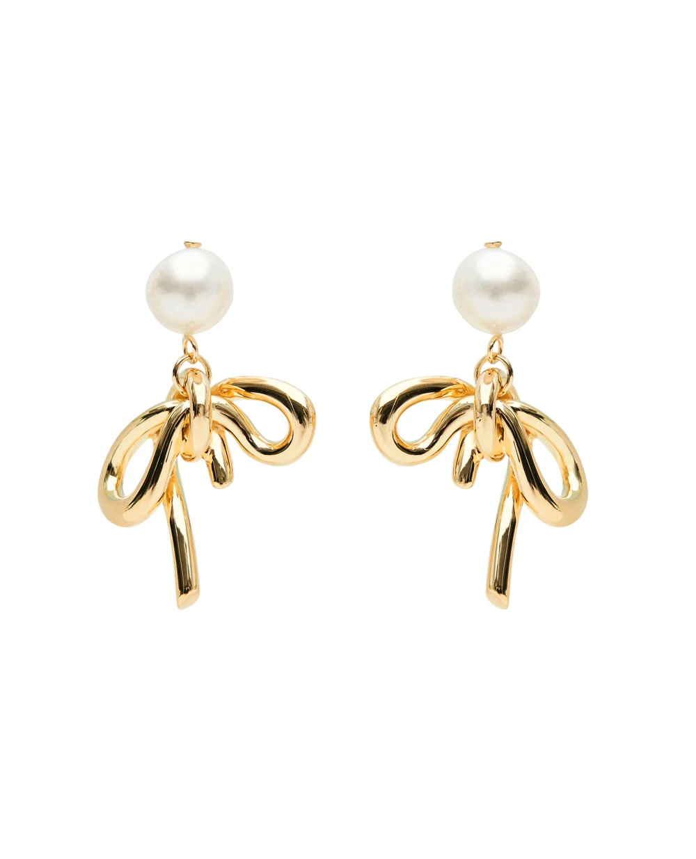 Сережки з перлів та переробленого золота з позолотою Completedworks P203, золотий колір • Купити в інтернет-магазині Kameron