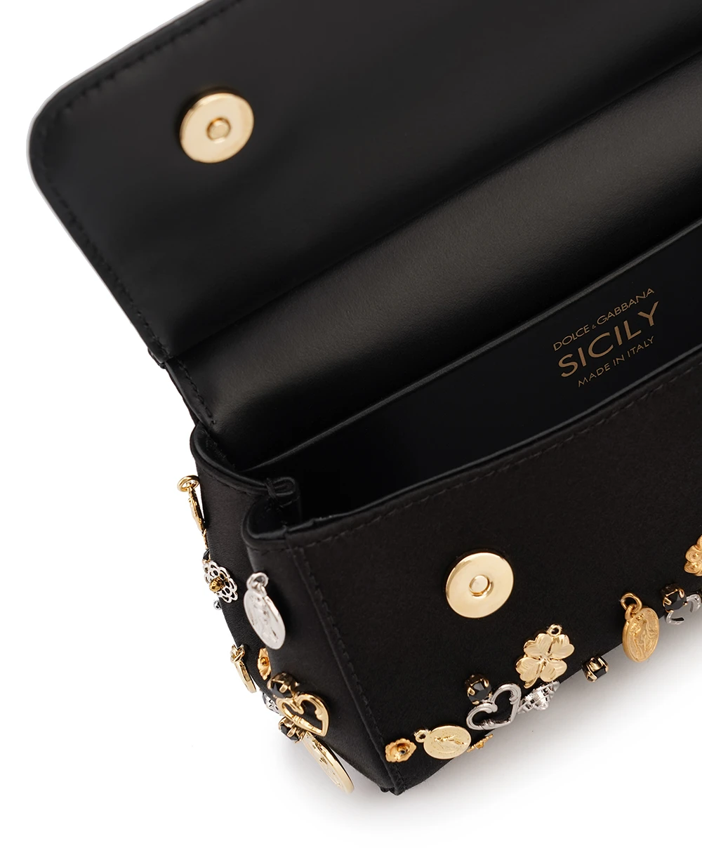 Сумка Sicily Small Dolce&Gabbana BB7116-AV887, чорний колір • Купити в інтернет-магазині Kameron