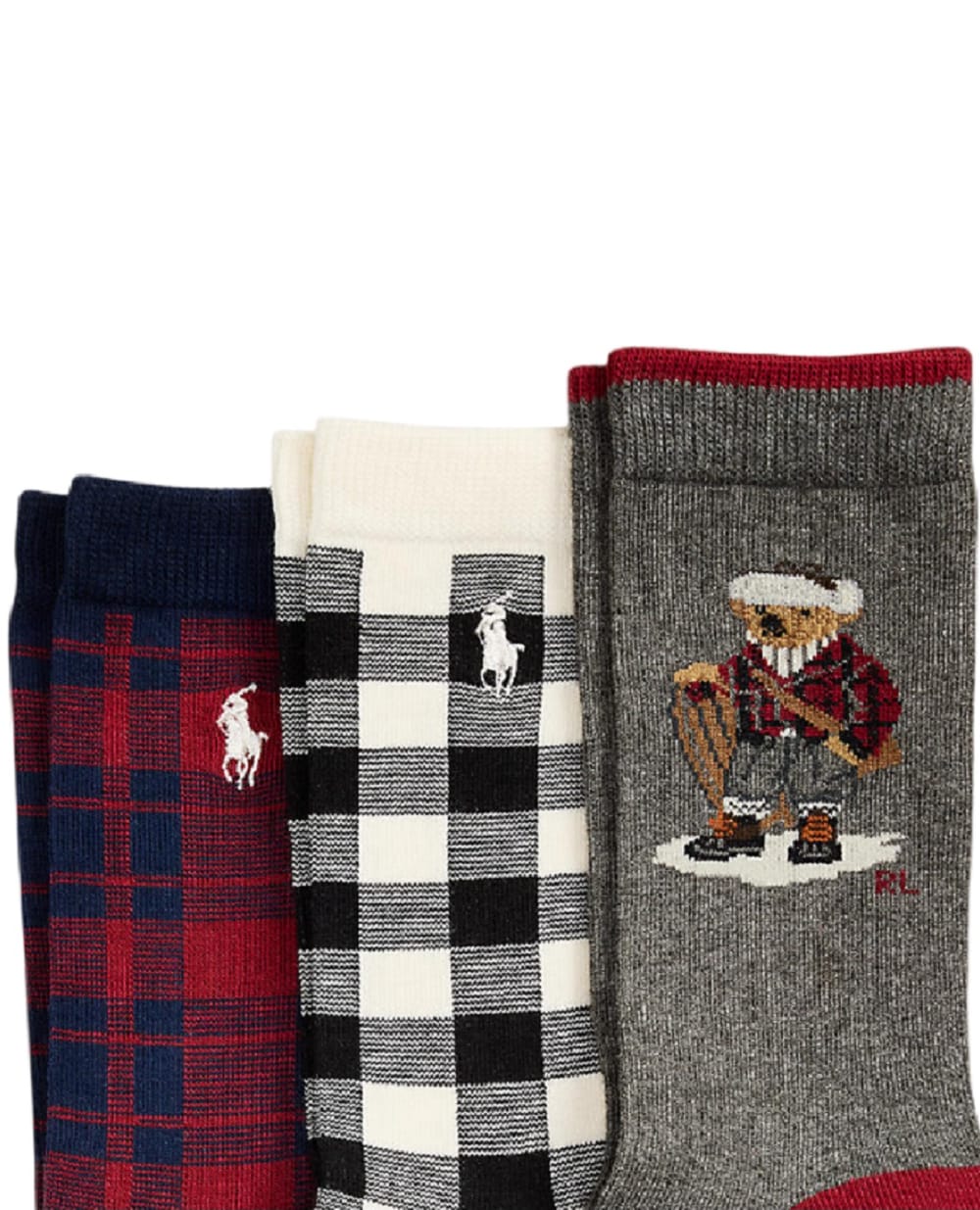 Детские носки Polo Bear (3 пары) Polo Ralph Lauren Kids 444P03158001, разноцветный цвет • Купить в интернет-магазине Kameron