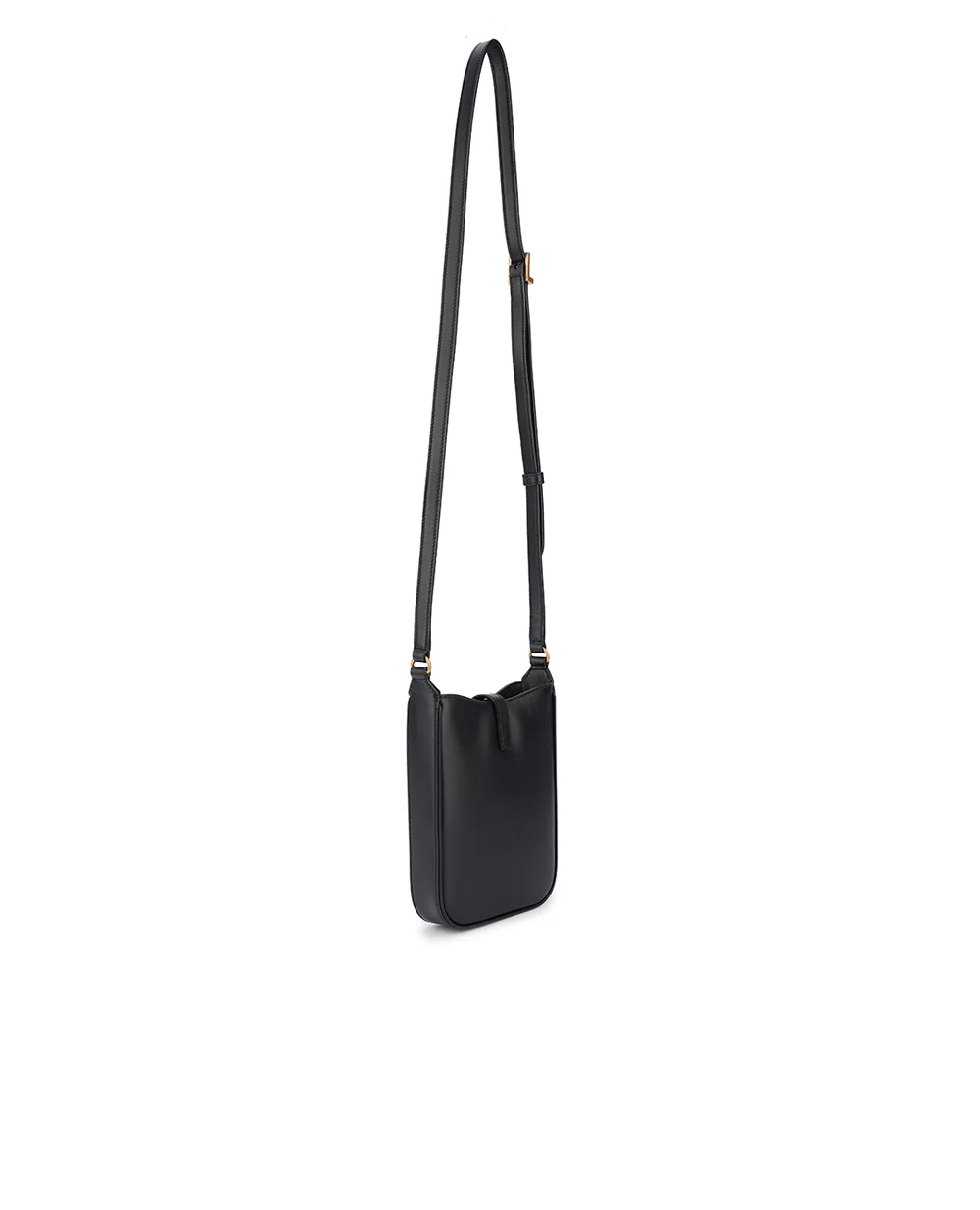 Кожаная сумка Le 5 À 7 Hobo Saint Laurent 735214-2R20W, черный цвет • Купить в интернет-магазине Kameron