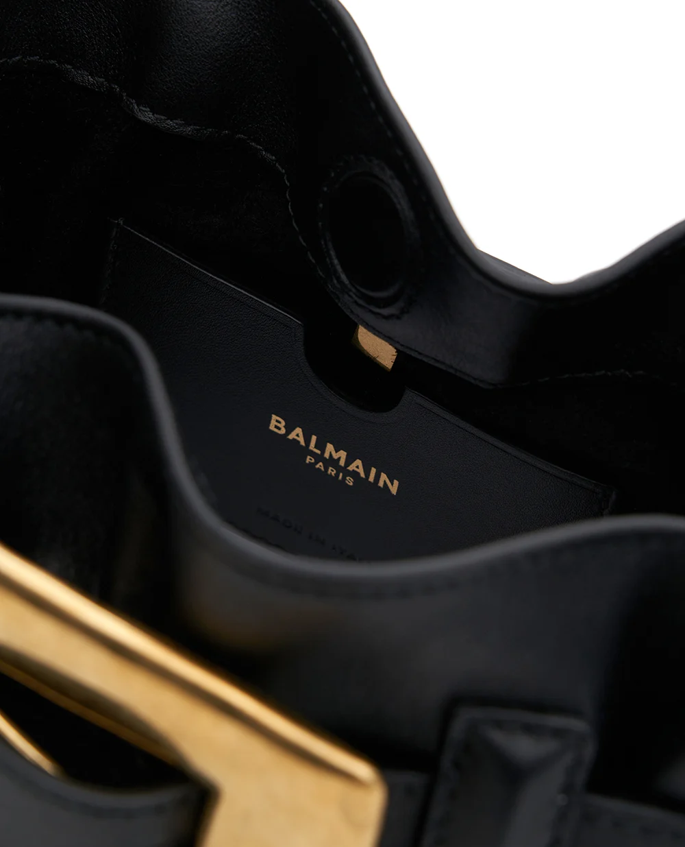 Мини-сумка Anthem из кожи Balmain FN1AE994LVGX, черный цвет • Купить в интернет-магазине Kameron