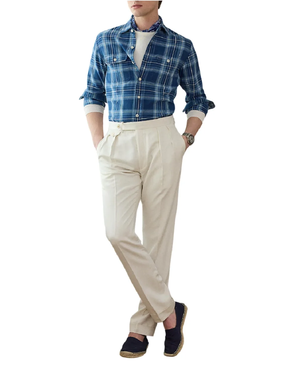 Рубашка Ralph Lauren Purple Label 790977187001, синий цвет • Купить в интернет-магазине Kameron