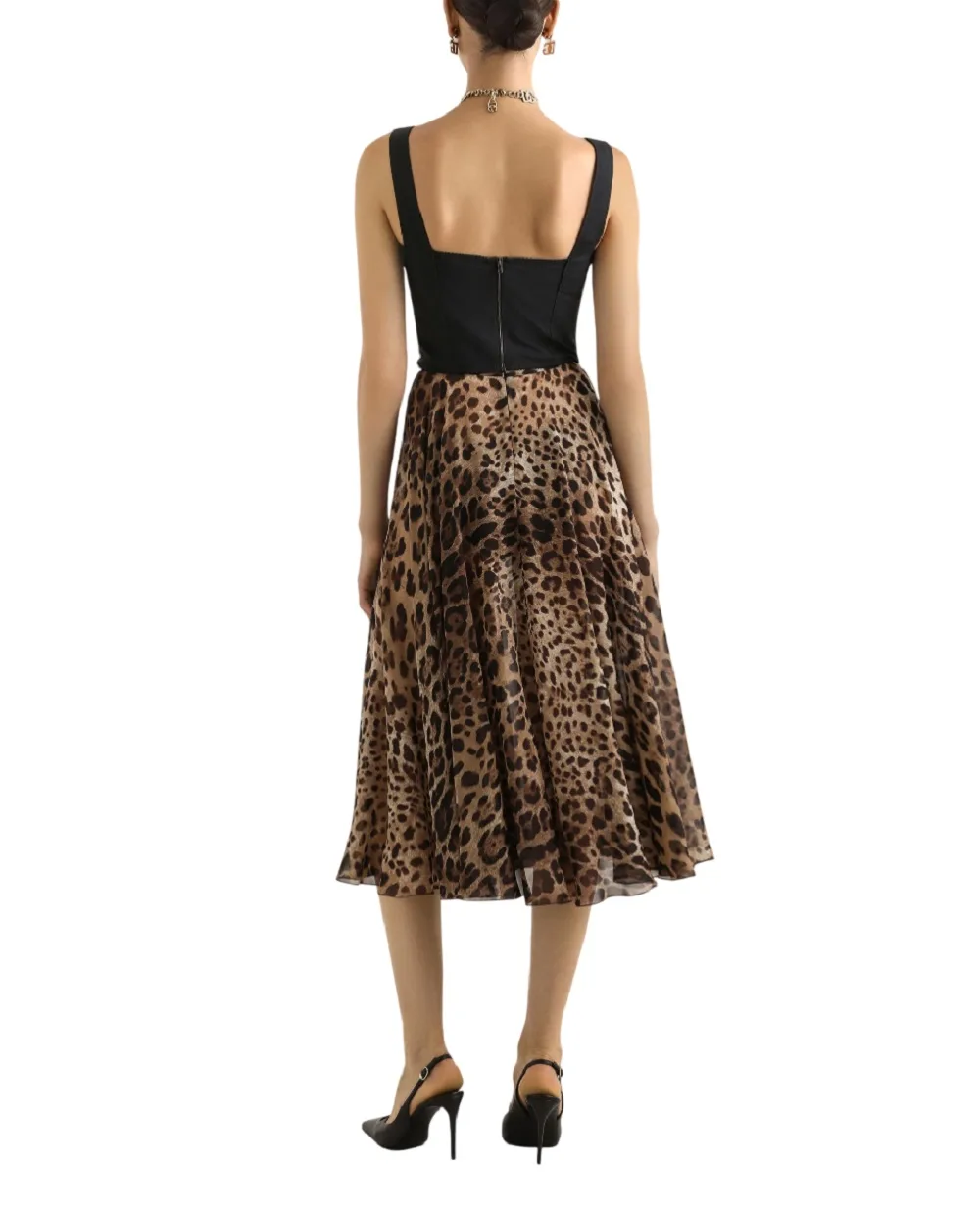 Бюстьє з корсетної жакардової тканини та мережива Dolce&Gabbana F7T19T-GDCLQ, чорний колір • Купити в інтернет-магазині Kameron