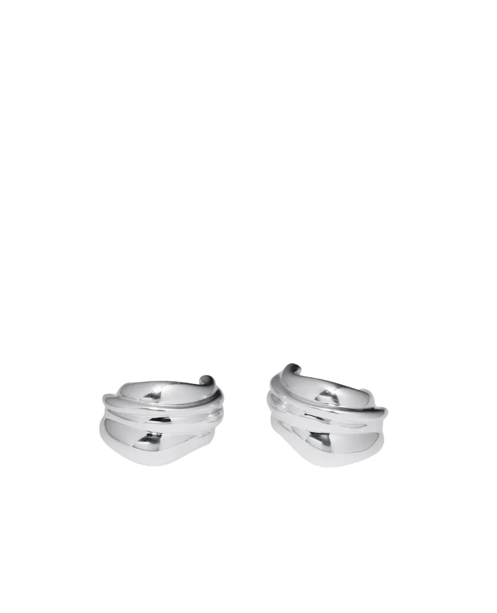 Серьги из переработанного серебра Completedworks R2224-SILVER, серебряный цвет • Купить в интернет-магазине Kameron