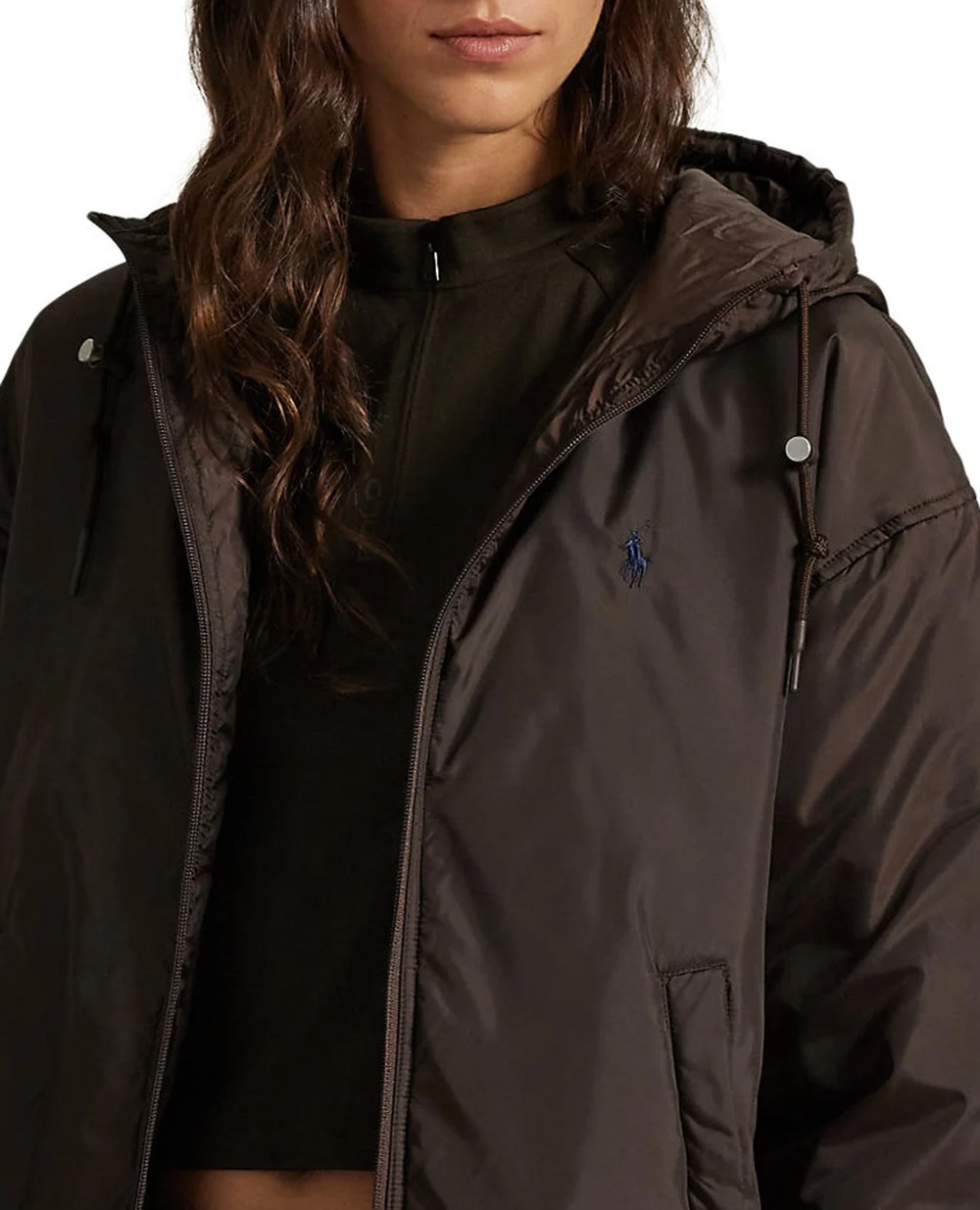 Куртка с капюшоном Polo Ralph Lauren 211A93243003, коричневый цвет • Купить в интернет-магазине Kameron