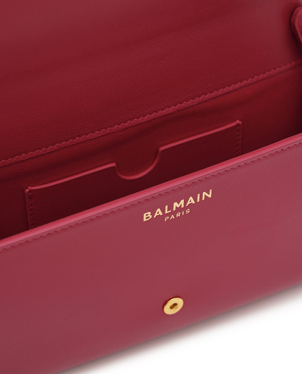 Клатч Shuffle из телячьей кожи Balmain GN1ON259LMTE, розовый цвет • Купить в интернет-магазине Kameron