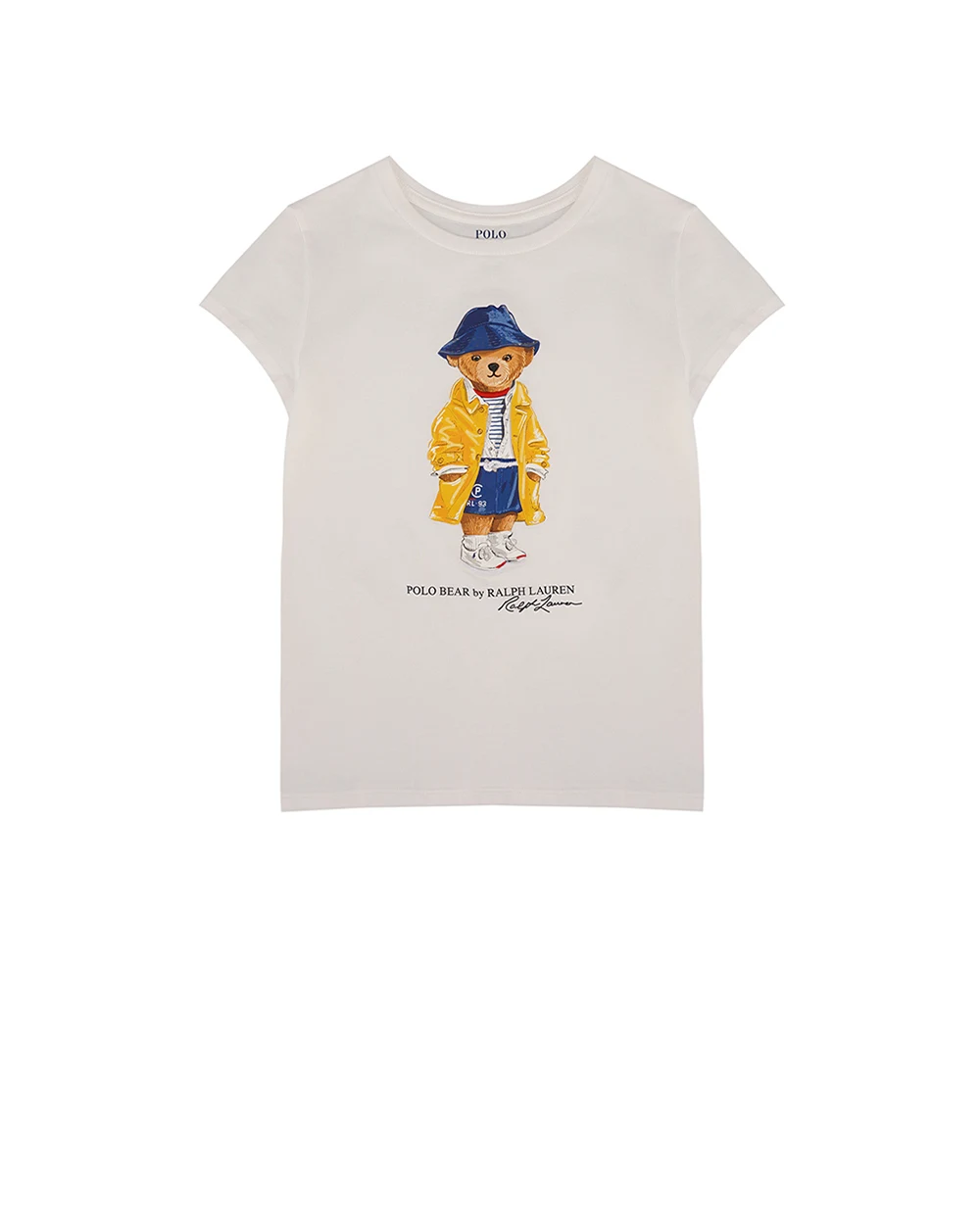 Детская футболка Polo Bear Polo Ralph Lauren Kids 312957377001, белый цвет • Купить в интернет-магазине Kameron