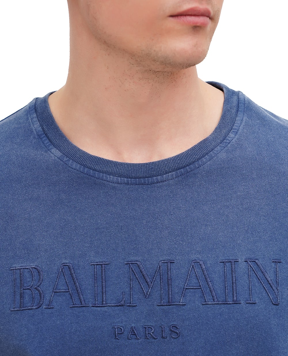 Футболка Balmain DH1EG010BC72-S, синий цвет • Купить в интернет-магазине Kameron